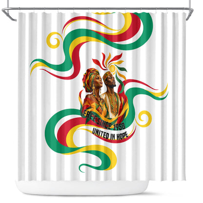 Guinea Independence Day 1958 Shower Curtain Guinee Independante Flag
