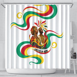 Guinea Independence Day 1958 Shower Curtain Guinee Independante Flag