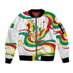 Guinea Independence Day 1958 Sleeve Zip Bomber Jacket Guinee Independante Flag