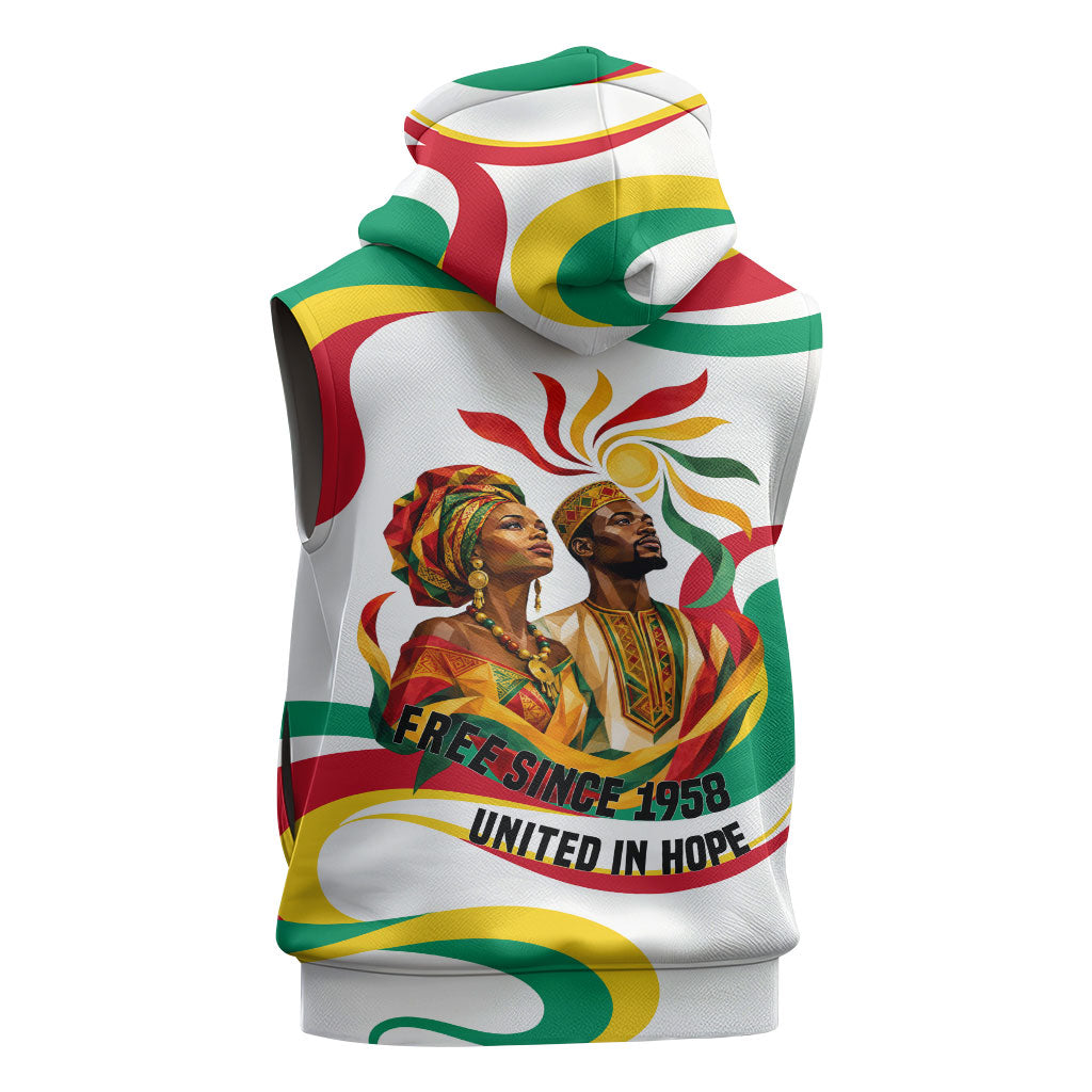 Guinea Independence Day 1958 Sleeveless Hoodie Guinee Independante Flag