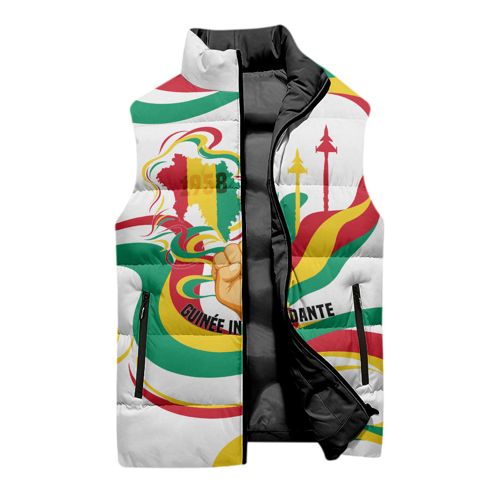 Guinea Independence Day 1958 Sleeveless Puffer Jacket Guinee Independante Flag