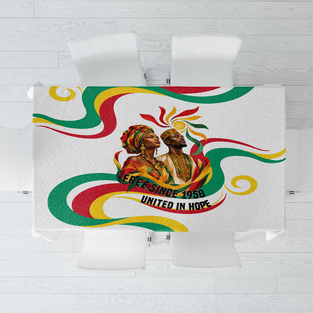 Guinea Independence Day 1958 Tablecloth Guinee Independante Flag
