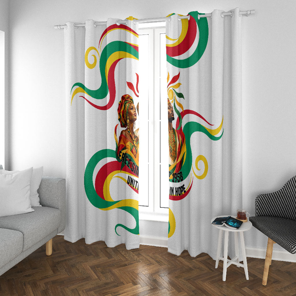 Guinea Independence Day 1958 Window Curtain Guinee Independante Flag