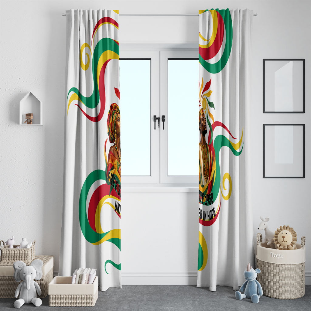 Guinea Independence Day 1958 Window Curtain Guinee Independante Flag
