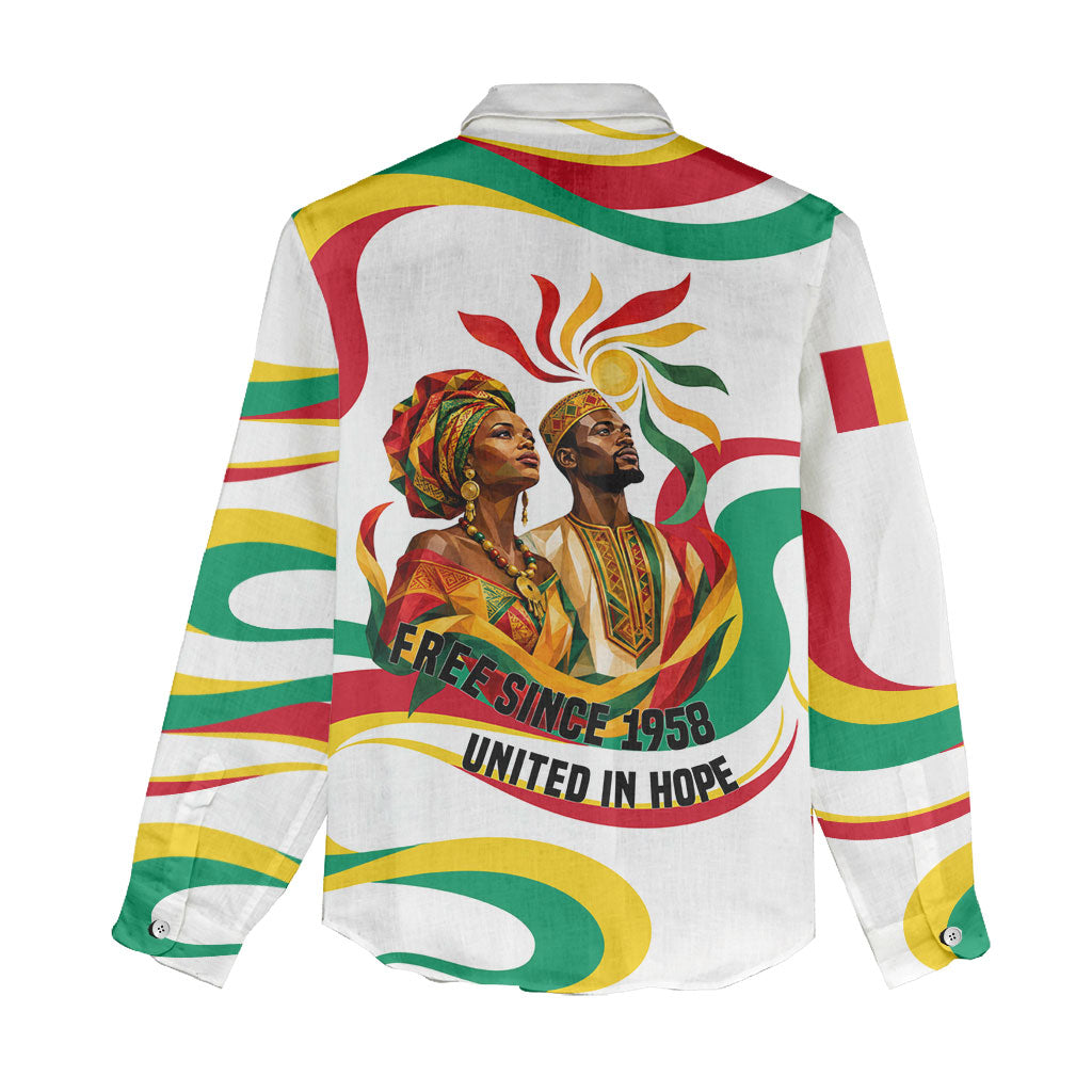 Guinea Independence Day 1958 Women Casual Shirt Guinee Independante Flag