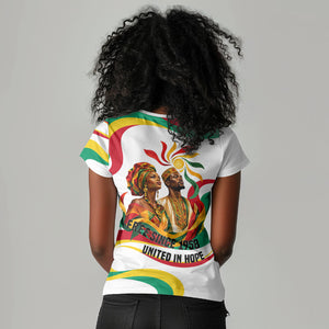 Guinea Independence Day 1958 Women V-Neck T-Shirt Guinee Independante Flag