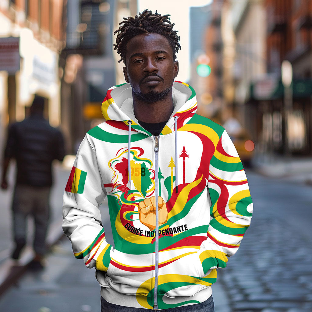 Guinea Independence Day 1958 Zip Hoodie Guinee Independante Flag