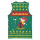 Cameroon Christmas Basketball Jersey Coat of Arms Santa Hat and Stars Motif TS04