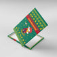 Cameroon Christmas Canvas Wall Art Coat of Arms Santa Hat and Stars Motif - African Pride