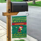 Cameroon Christmas Garden Flag Coat of Arms Santa Hat and Stars Motif - African Pride