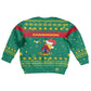 Cameroon Christmas Kid Ugly Christmas Sweater Coat of Arms Santa Hat and Stars Motif - African Pride