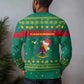 Cameroon Christmas Ugly Christmas Sweater Coat of Arms Santa Hat and Stars Motif - African Pride