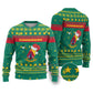 Cameroon Christmas Ugly Christmas Sweater Coat of Arms Santa Hat and Stars Motif - African Pride