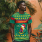 Cameroon Christmas T shirt Coat of Arms Santa Hat and Stars Motif - African Pride