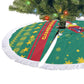 Cameroon Christmas Tree Skirt Coat of Arms Santa Hat and Stars Motif - African Pride