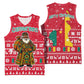 Cameroon Christmas Basketball Jersey Snowflake Pattern Traditional Santa and Map Motif TS04