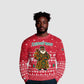 Cameroon Christmas Ugly Christmas Sweater Snowflake Pattern Traditional Santa and Map Motif - African Pride