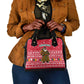Cameroon Christmas Shoulder Handbag Snowflake Pattern Traditional Santa and Map Motif - African Pride