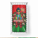 Ida B. Wells Fearless Baby Bed Cover Festive Pop Art Comic Christmas