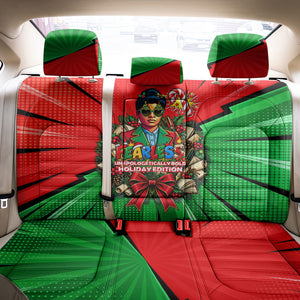 Ida B. Wells Fearless Back Car Seat Cover Festive Pop Art Comic Christmas