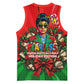 Ida B. Wells Fearless Basketball Jersey Festive Pop Art Comic Christmas