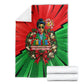 Ida B. Wells Fearless Blanket Festive Pop Art Comic Christmas