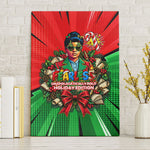 Ida B. Wells Fearless Canvas Wall Art Festive Pop Art Comic Christmas