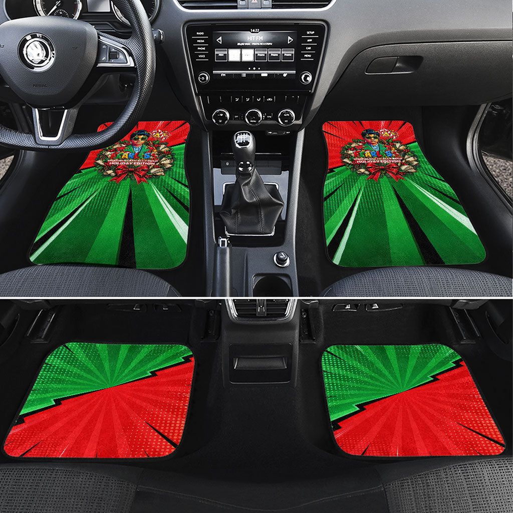 Ida B. Wells Fearless Car Mats Festive Pop Art Comic Christmas