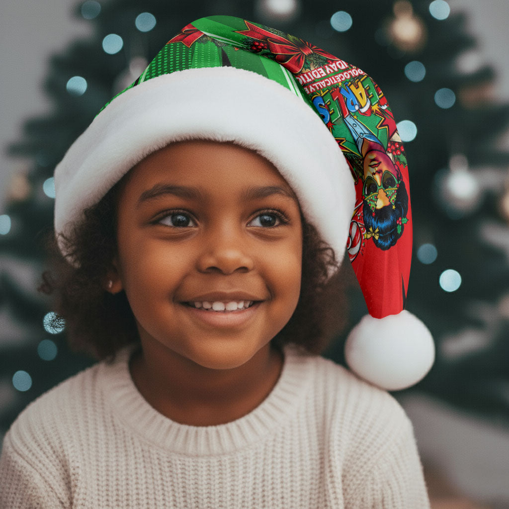 Ida B. Wells Fearless Christmas Santa Hat Festive Pop Art Comic Christmas