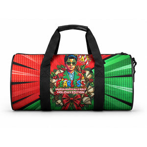 Ida B. Wells Fearless Duffle Bag Festive Pop Art Comic Christmas