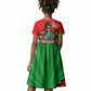 Ida B. Wells Fearless Kid Short Sleeve Dress Festive Pop Art Comic Christmas