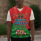 Ida B. Wells Fearless Christmas Knitted V-Neck Vest Festive Pop Art Comic Christmas