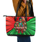 Ida B. Wells Fearless Leather Tote Bag Festive Pop Art Comic Christmas