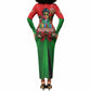 Ida B. Wells Fearless Long Sleeve Bodycon Dress Festive Pop Art Comic Christmas