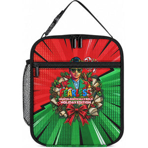 Ida B. Wells Fearless Lunch Bag Festive Pop Art Comic Christmas