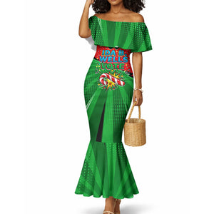 Ida B. Wells Fearless Mermaid Dress Festive Pop Art Comic Christmas