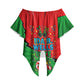 Ida B. Wells Fearless Off Shoulder Wrap Waist Top Festive Pop Art Comic Christmas