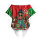 Ida B. Wells Fearless Off Shoulder Wrap Waist Top Festive Pop Art Comic Christmas