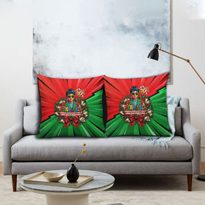 Ida B. Wells Fearless Pillow Cover Festive Pop Art Comic Christmas