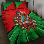 Ida B. Wells Fearless Quilt Bed Set Festive Pop Art Comic Christmas