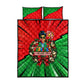Ida B. Wells Fearless Quilt Bed Set Festive Pop Art Comic Christmas