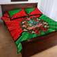 Ida B. Wells Fearless Quilt Bed Set Festive Pop Art Comic Christmas