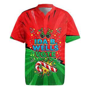 Ida B. Wells Fearless Rugby Jersey Festive Pop Art Comic Christmas