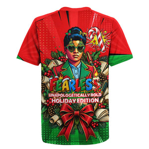 Ida B. Wells Fearless Rugby Jersey Festive Pop Art Comic Christmas
