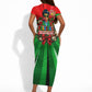 Ida B. Wells Fearless Short Sleeve Bodycon Dress Festive Pop Art Comic Christmas