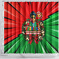 Ida B. Wells Fearless Shower Curtain Festive Pop Art Comic Christmas