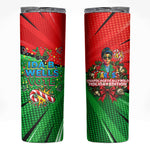 Ida B. Wells Fearless Skinny Tumbler Festive Pop Art Comic Christmas