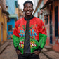 Ida B. Wells Fearless Sleeve Zip Bomber Jacket Festive Pop Art Comic Christmas