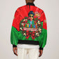 Ida B. Wells Fearless Sleeve Zip Bomber Jacket Festive Pop Art Comic Christmas
