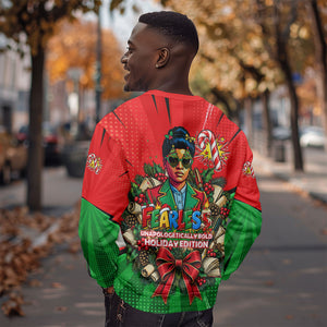 Ida B. Wells Fearless Sweatshirt Festive Pop Art Comic Christmas